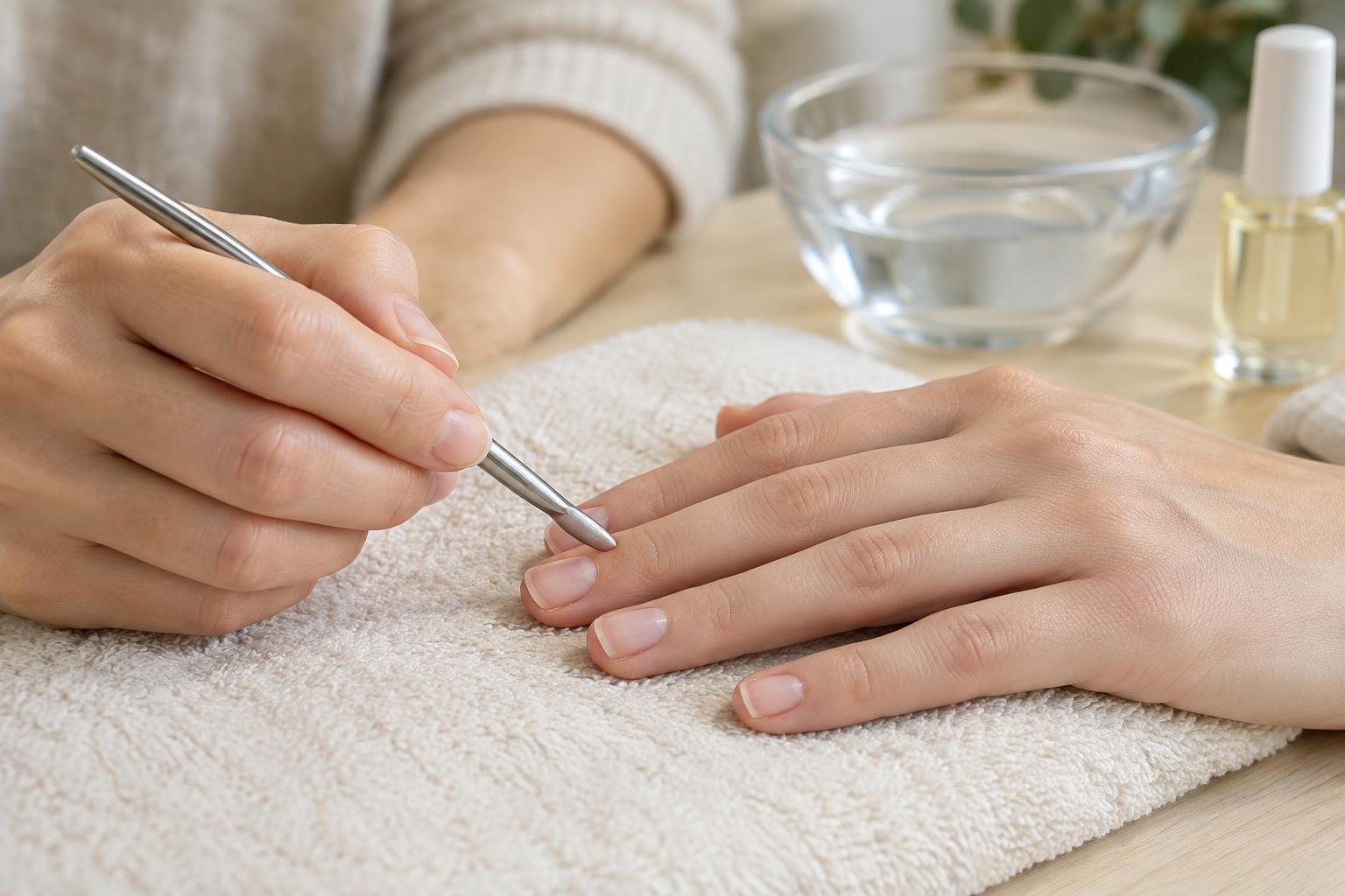 How to Use a Cuticle Pusher Gently