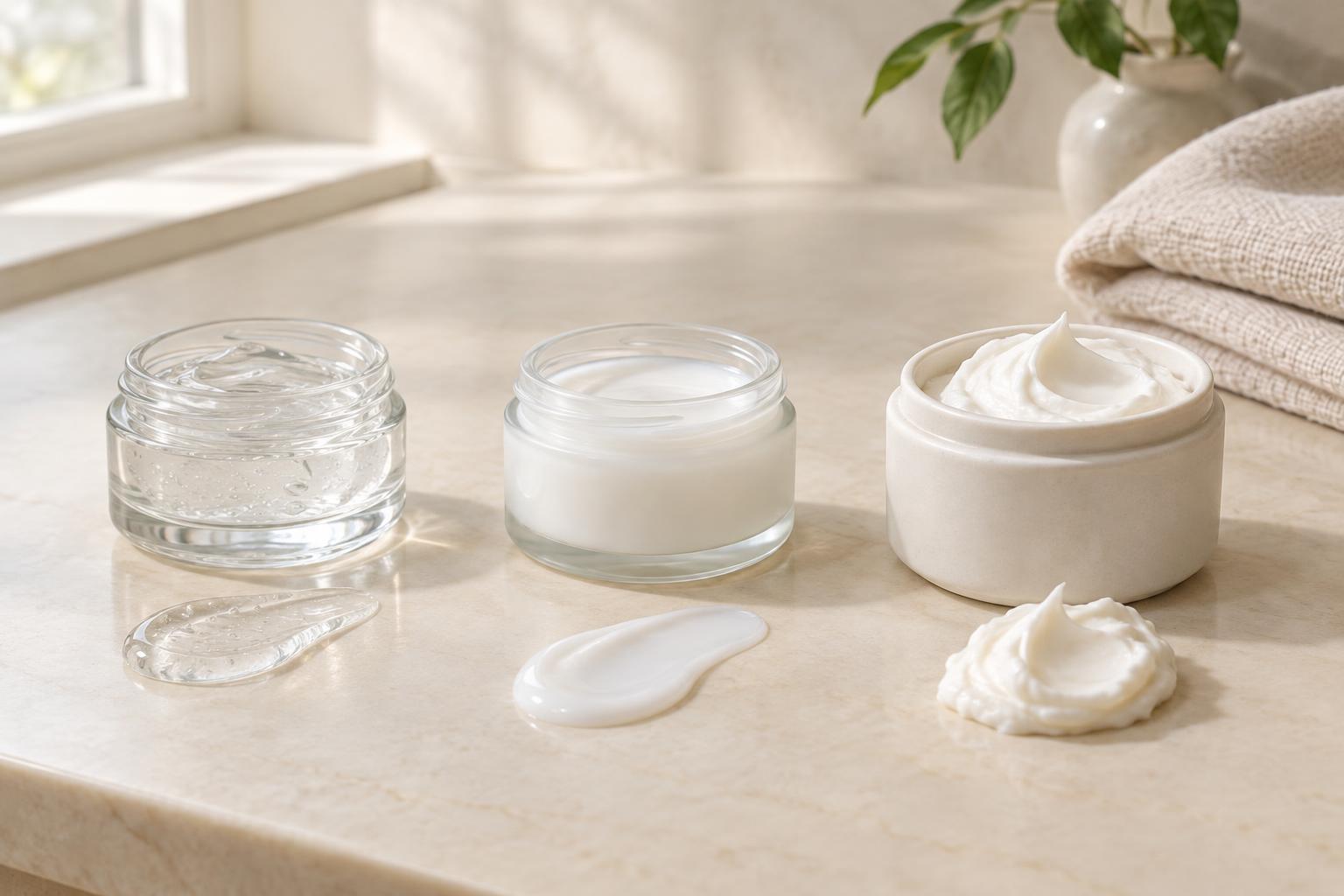 Gel, Lotion or Cream Moisturizer: How to Choose a Texture