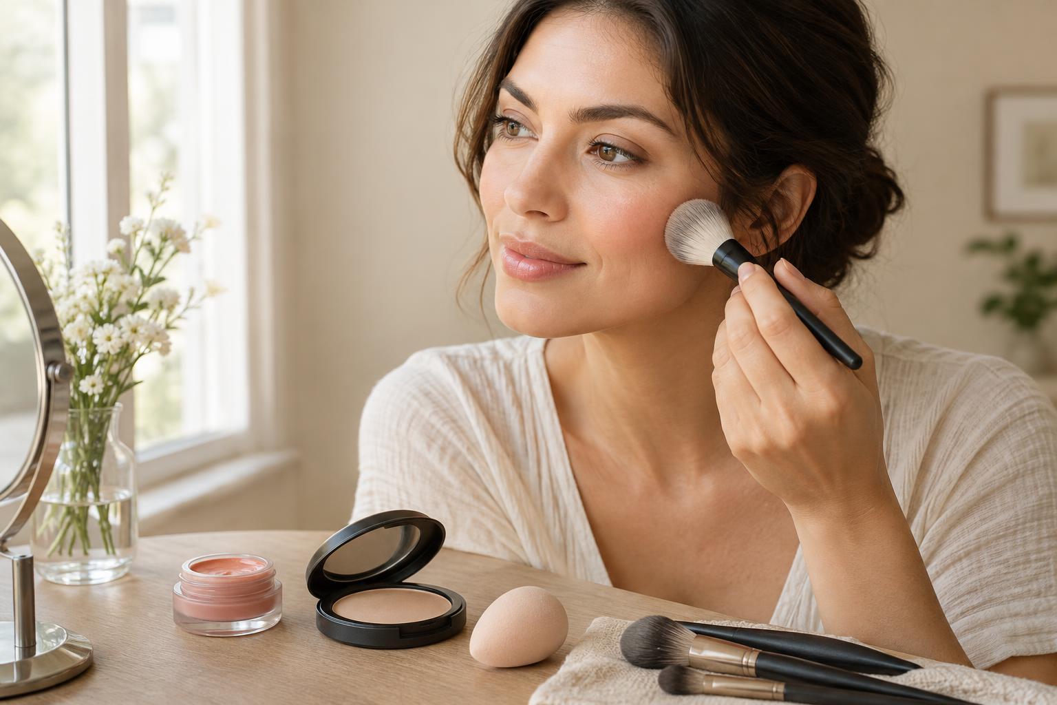 How to Keep Cream and Powder Makeup From Looking Patchy Together